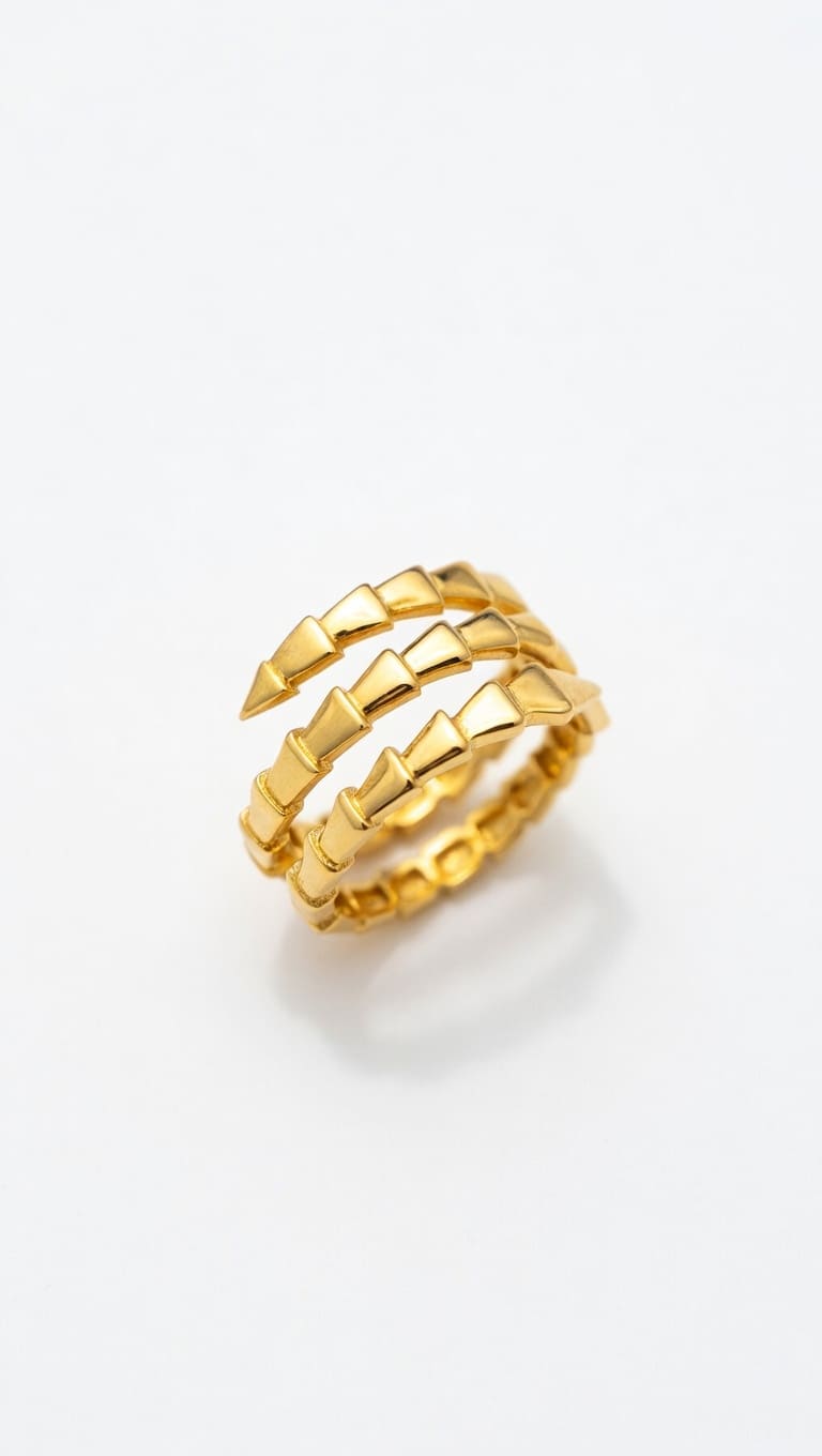 Pyramid Gold Ring