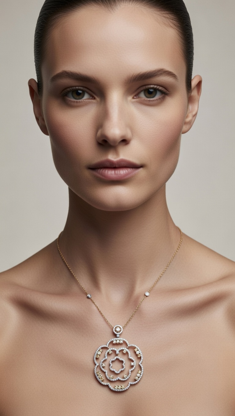 Floral Diamond Necklace